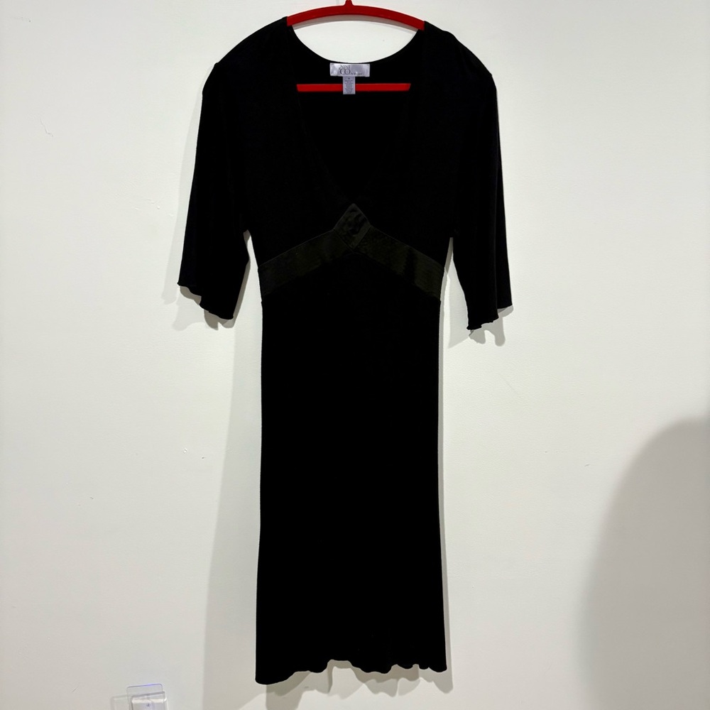 Nine & Co. Classic Black Midi Dress